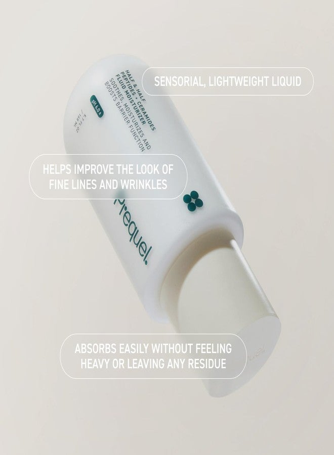 Prequel Skin Half and Half Fluid Moisturizer Face Cream. Lightweight Ceramide Peptide Lotion for All Skin Types, including Dry and Sensitive. Hydrating Facial Cream for Women and Men - Image 5